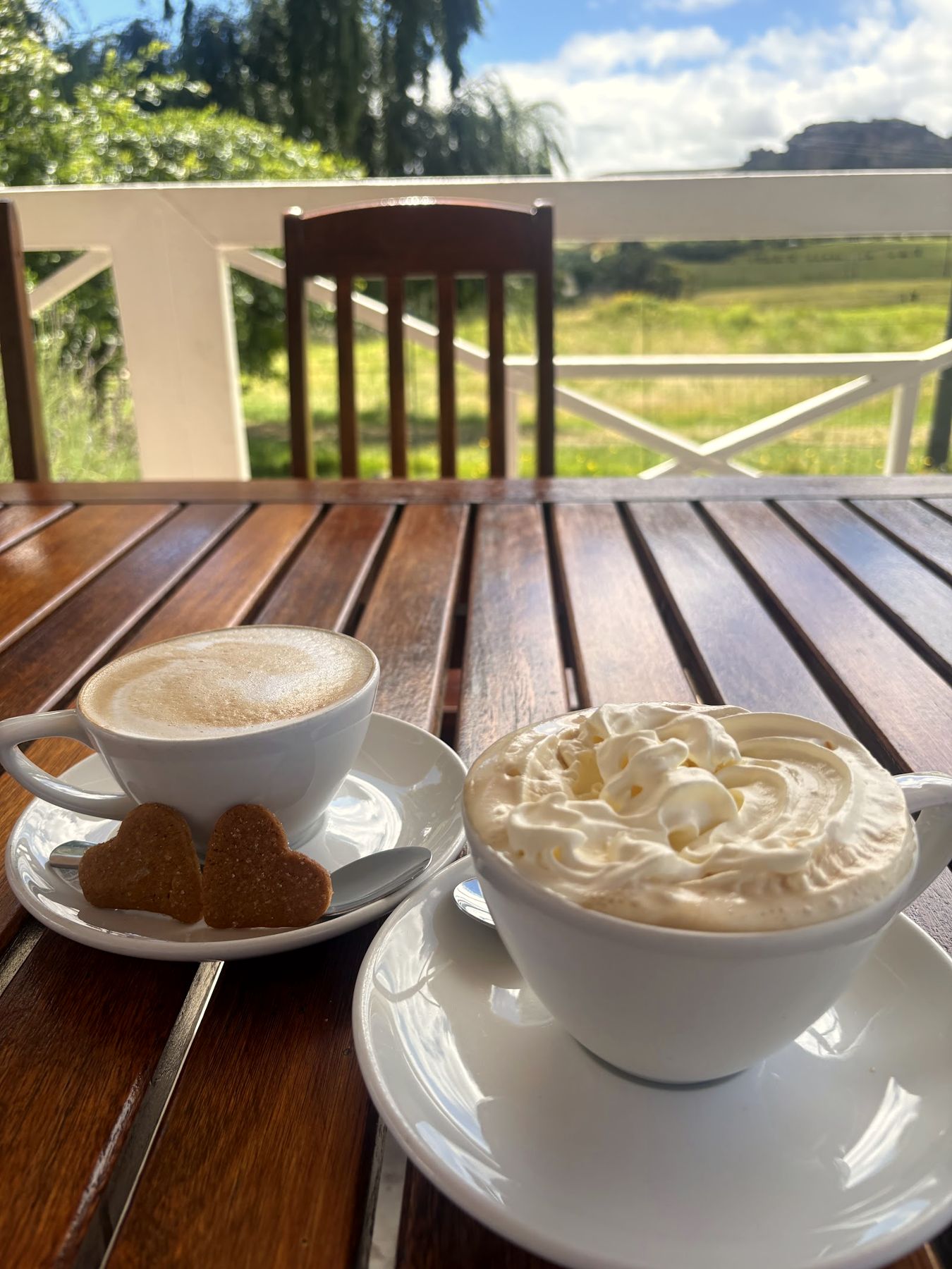Coffee on the veranda