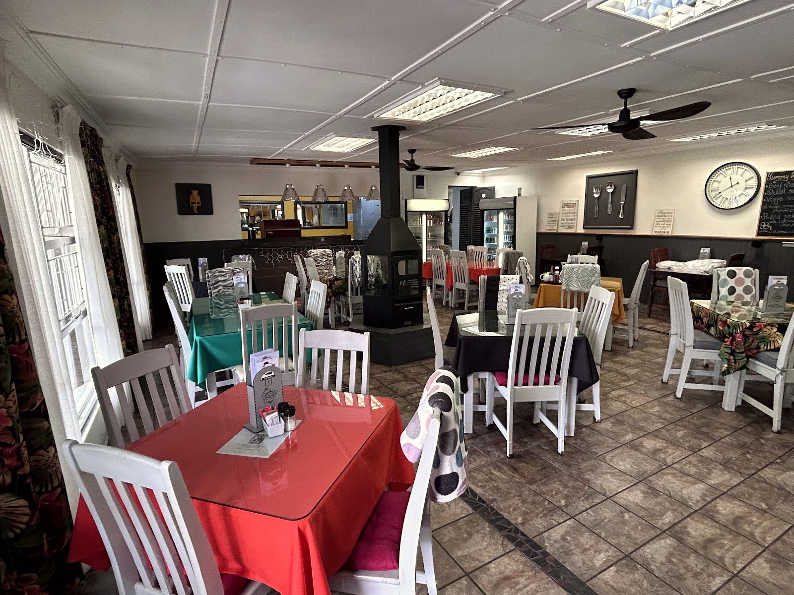 The dining room